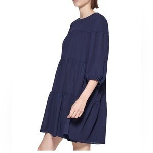 Calvin Klein
Calvin Klein Womens Tiered Textured Shift Dress